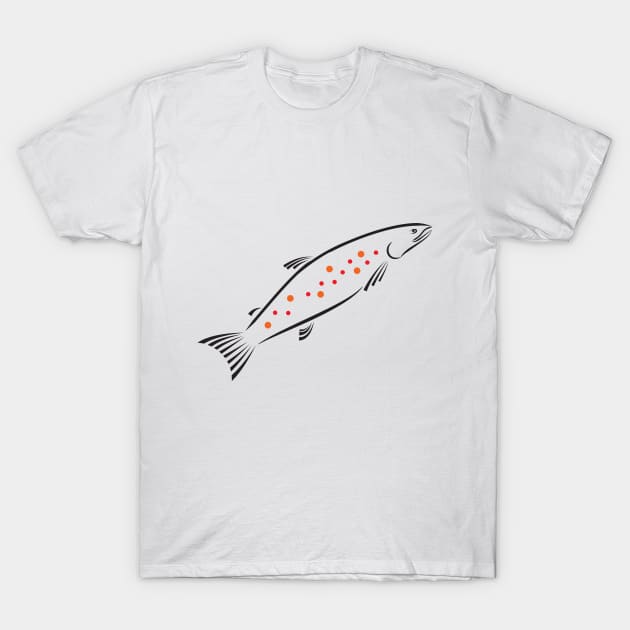 fish with caviar T-Shirt by VeronikaStep